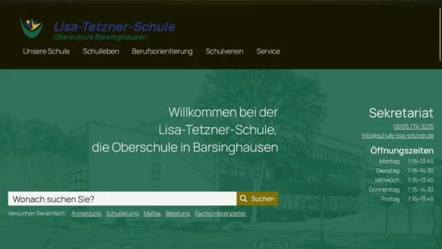 Unsere neue Homepage ist online. Der folgende Link führt euch direkt dorthin: https://schule-lisa-tetzner.de